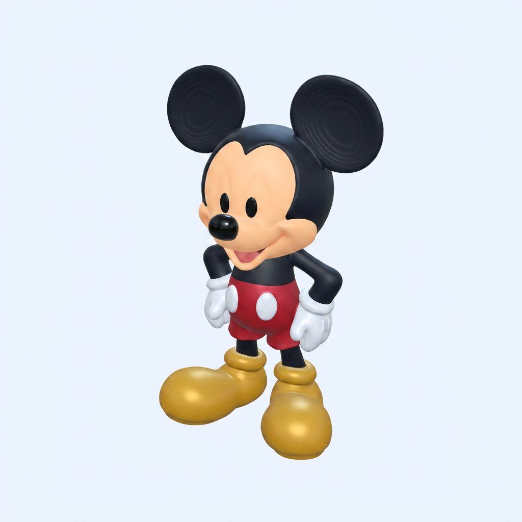 Mickey Mouse boyalı